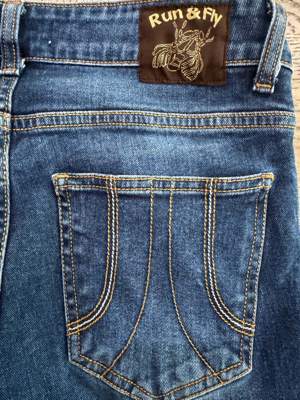 Vintage Run & Fly High-Rise Fit & Flare Leg Retro Y2K Women’s Denim Jeans - Picture 5 of 7